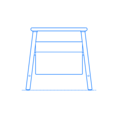 Furniture Side Tables End Tables Ikea Vilto Storage Stool Contour Svg Vector, Free Vectors File